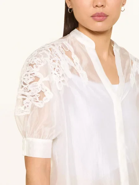Halenka Co'couture s výšivkou bílá