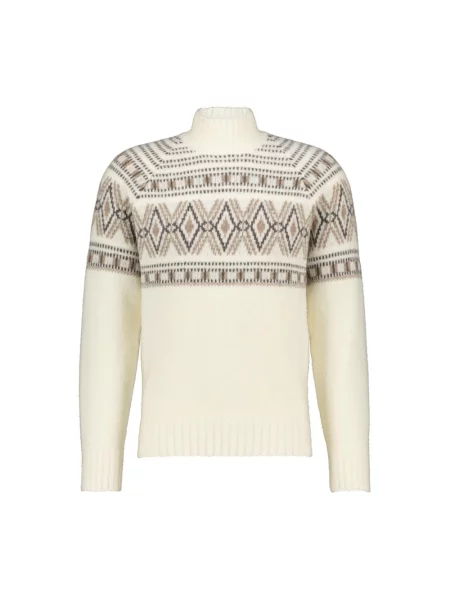 Sweter z golfem Gran Sasso beżowy