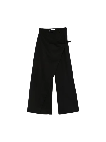 Spodnie The Nina Studio kopertowe czarne