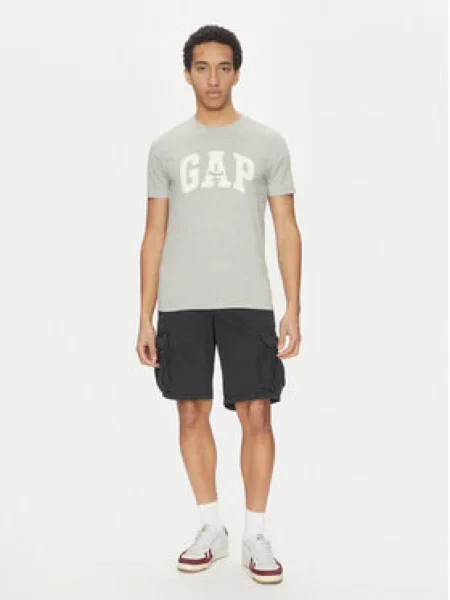 GAP Tričko ORIGINAL světle šedá bílá