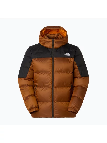 Jachetă de puf pentru bărbați The North Face Diablo Down Hoodie mushroom ember/black heather/recycled negru