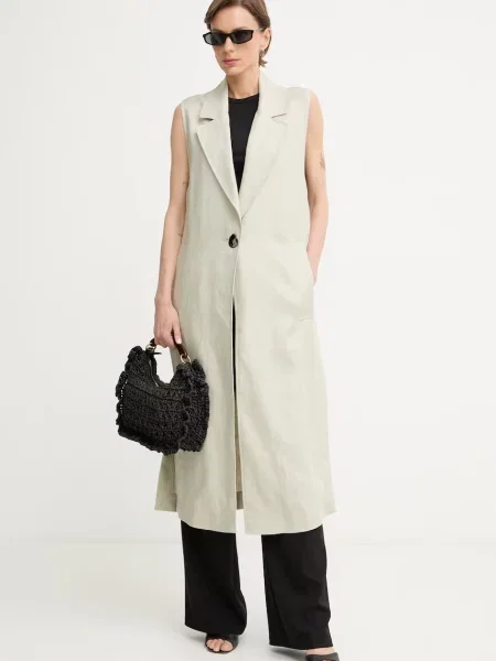 Armani Exchange пальто лляне