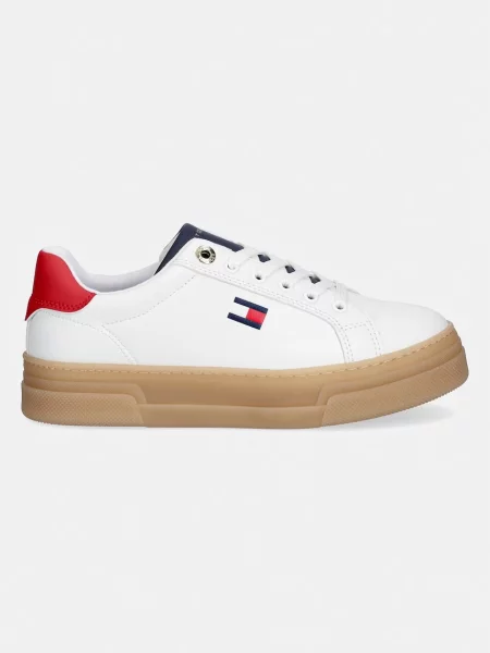 Tommy Hilfiger sneakers pentru copii alb
