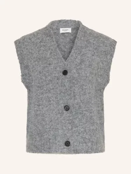 Joop! Jeans Dzianinowa Kamizelka Kirra grau szara