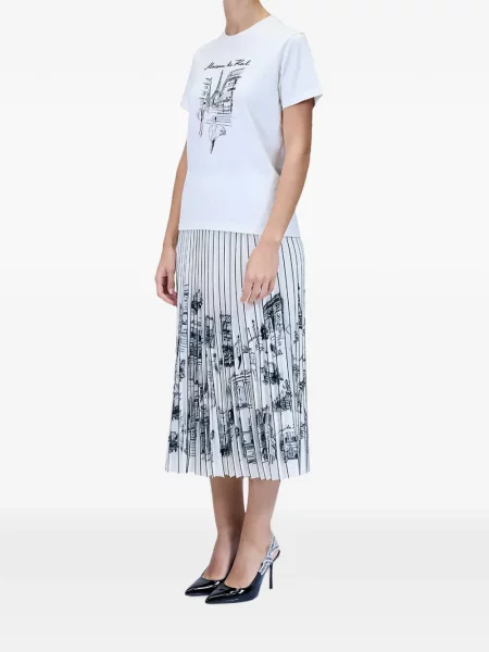 Tricou Karl Lagerfeld cu imagine alb