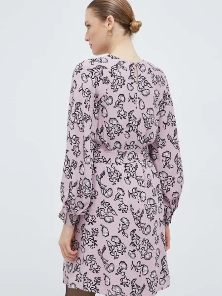 Weekend Max Mara rochie mini evazati roz