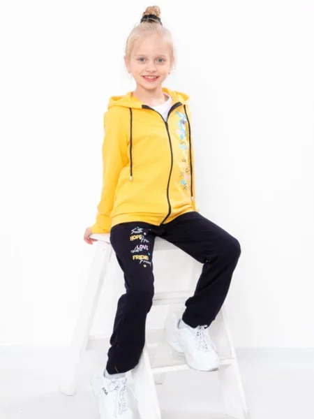Дитячий Спортивний костюм Носи своє бавовна/поліестер жовтий