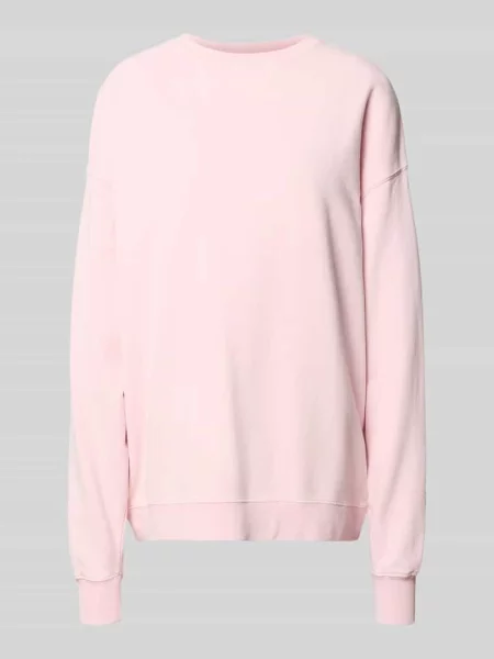 Bluza o kroju oversized z tylnym nadrukiem z napisem Oh April różowa