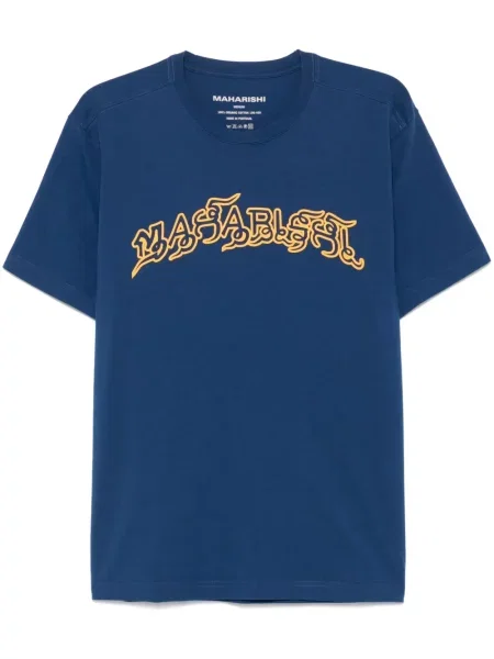 Tricou Maharishi cu dungi de tigru albastru