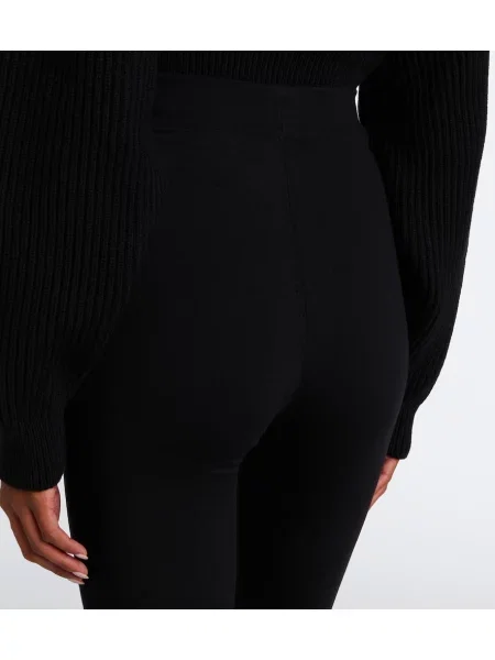 Leggings Alaïa de lână negru
