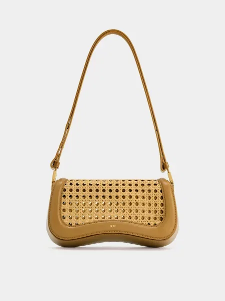 Кожаная сумка Jw Pei коричневая