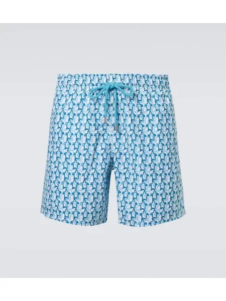 Spodní díl plavek Vilebrequin s potiskem modrý