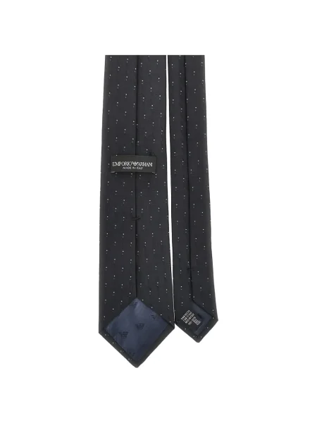 Cravată Emporio Armani cu buline negru