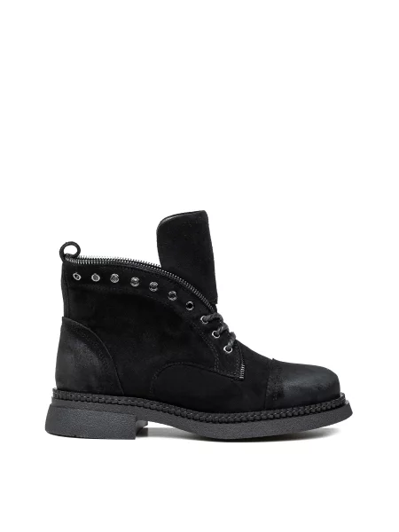 Замшевые ботинки Alex Bell черные