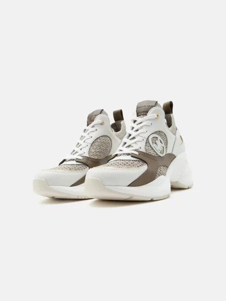 Sneakersy MICHAEL Michael Kors Zuma Béžová biela