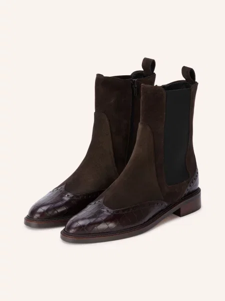 Pertini Chelsea Boots tmavě hnědá