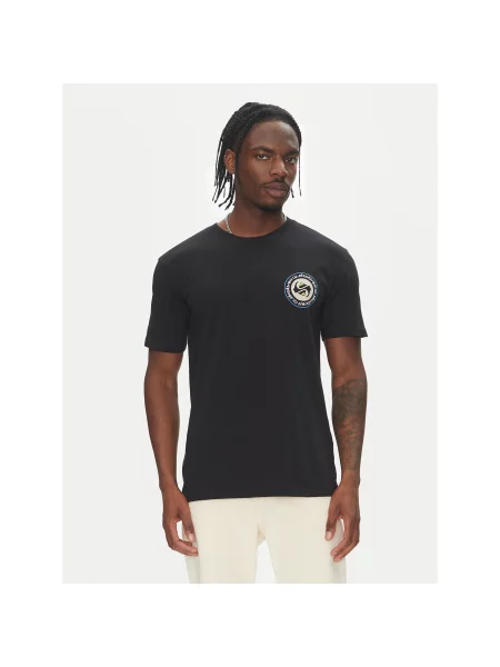 Quiksilver T-shirt Circle Back Ss Regular Fit crna