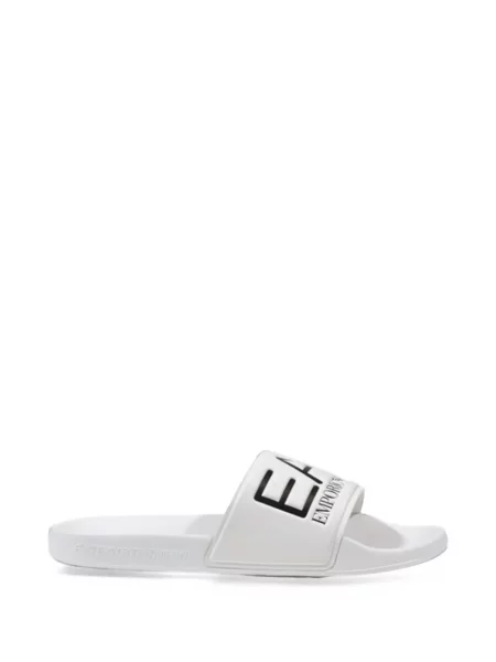 Papuci de casă Ea7 Emporio Armani alb