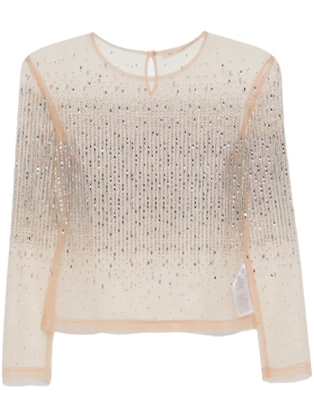 Top Ermanno Scervino din tul de cristal