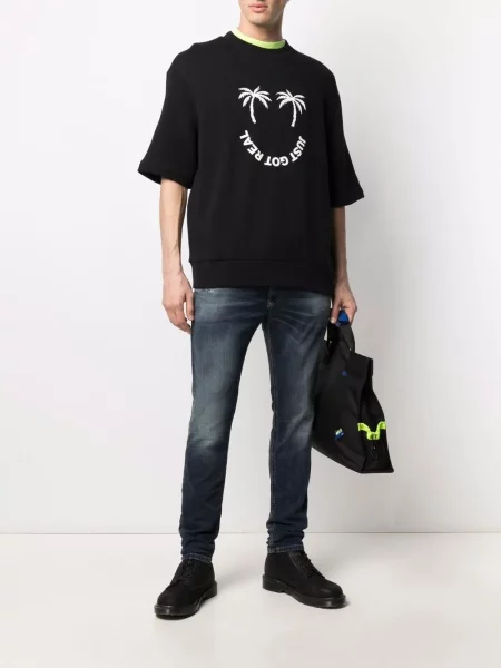 Тесни заужени дънки Diesel Krooley синьо