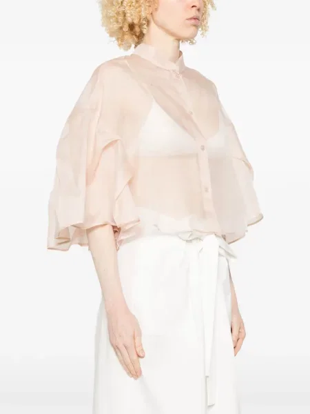 Μπουφάν Max Mara καμπάνα ροζ