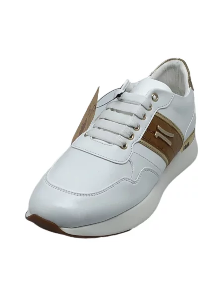 Lniane sneakersy Alviero Martini 1a Classe białe