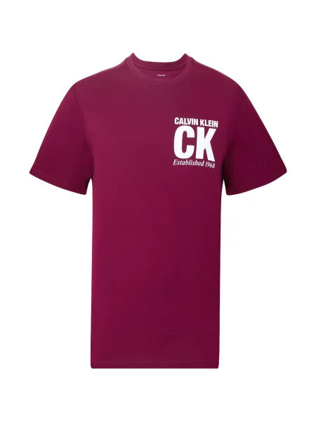 Calvin Klein Tricou ciclam alb