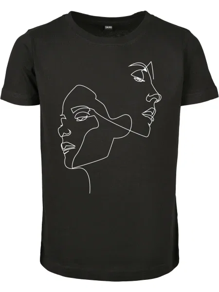 Mister Tee Tricou One Line negru alb