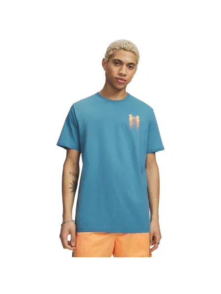 Under Armour Koszulka BLUR LOGO niebieska