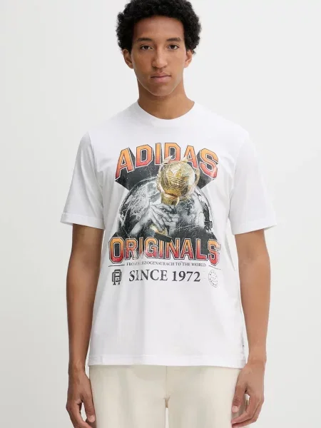 Тениска adidas Originals Graphic Reg Sst с принт бяло