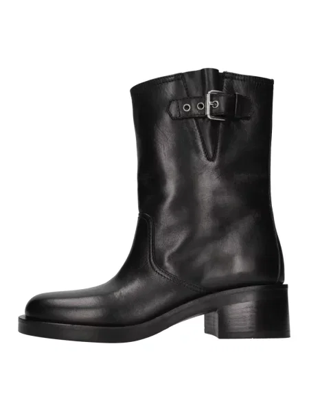 Buty do kostki Strategia skórzane czarne