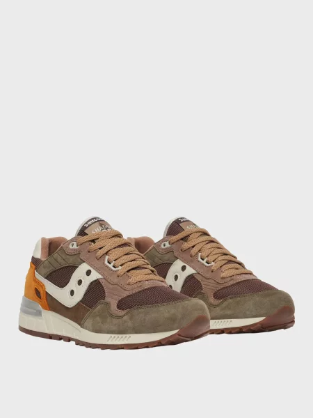 Замшевые кроссовки Saucony коричневые
