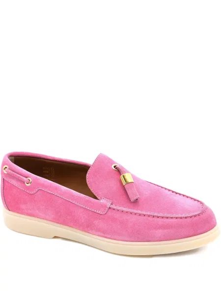 Pantofi loafer Giuseppe Zanotti din piele de căprioară roz
