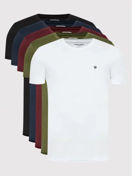 Jack & Jones Premium Majica JPRBLABrody mornarska / oliva / rubin rdeča / črna bela