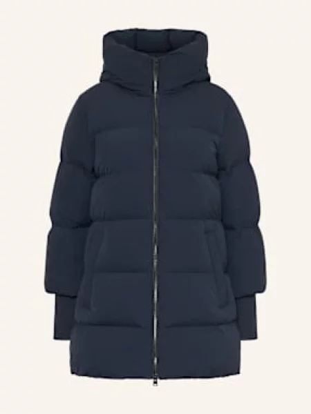 Woolrich Płaszcz Puchowy blau niebieski