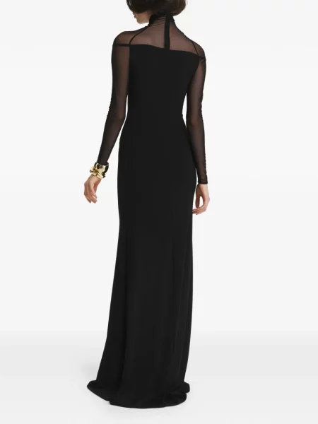 Rochie maxi 2310 Studio plasă negru