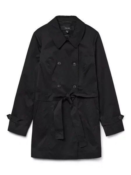 VERO MODA Palton de primăvară-toamnă VMChelsea' negru