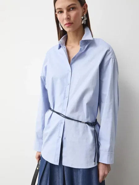 Medicine koszula oxford niebieska