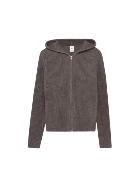 Bluza z kapturem Won Hundred wełniana z kapturem brązowa