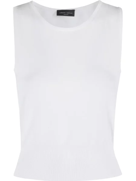 Top Roberto Collina tricotate alb