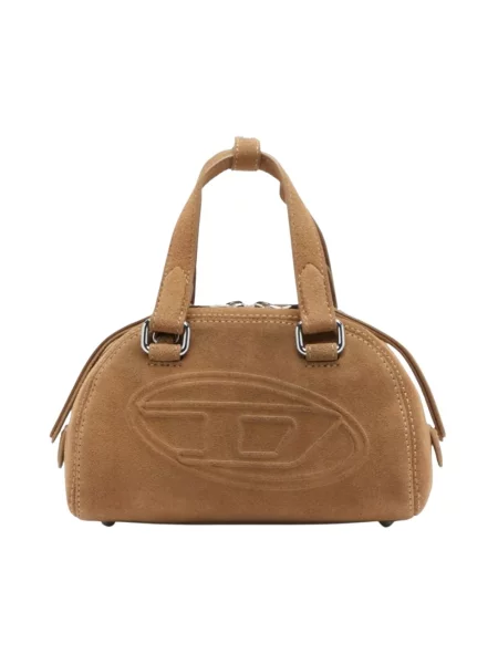Torebka crossbody Diesel skórzana brązowa