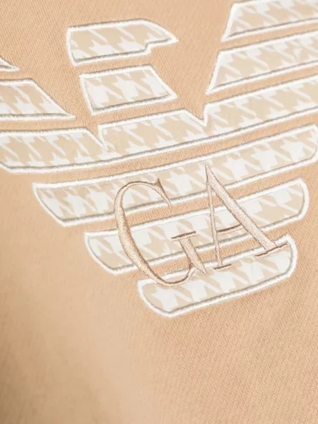 Bluza dziecięca Emporio Armani brązowa