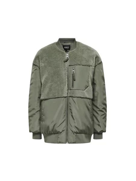 Kurtka bomber Only polarowy zielony