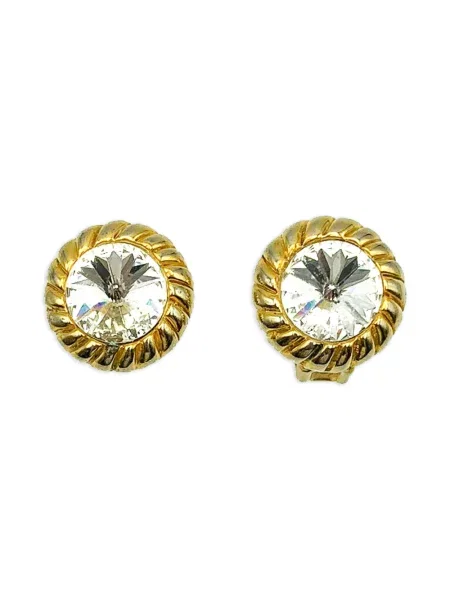 Cercei Jennifer Gibson Jewellery de cristal auriu