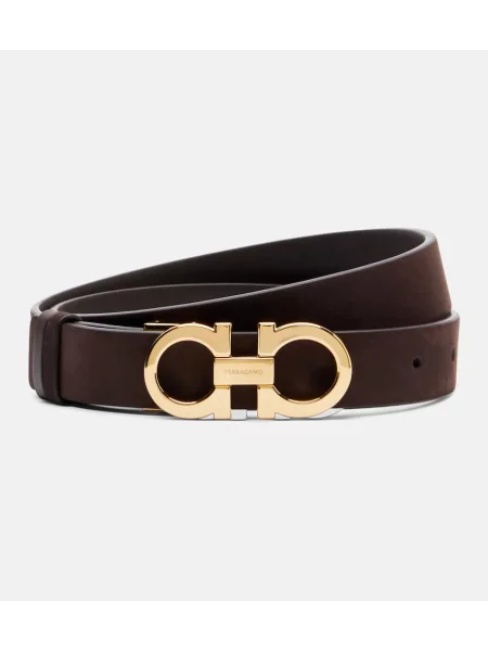 Curea Ferragamo din piele maro