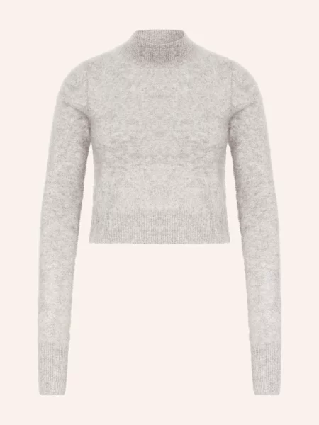 Lniany sweter Sportmax szary