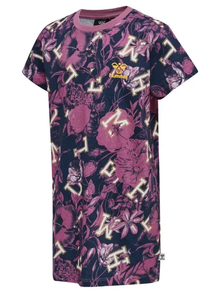 Dziewczęca sukienka z t-shirtem Hummel Drama czerwona