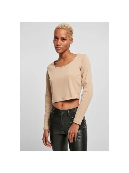 Tricou mânecă lungă Urban Classics bej