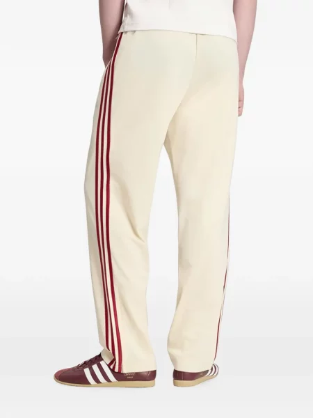 Pantaloni Adidas alergare din jerseu roșu