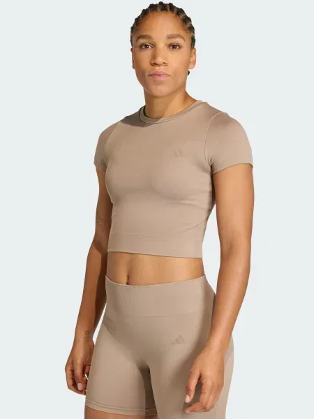 ADIDAS PERFORMANCE Tehnička sportska majica Essentials cappuccino